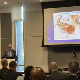 Dr. Henry Brem, M.D.  Johns Hopkins University Developing New Therapies for Brain Tumors Dr. Brem discussed innovative therapeutic strategies aimed at advancing new treatment options for brain tumor patients through translational research.