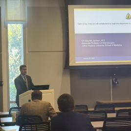 Christopher M. Jackson, M.D.  Optimizing Immune Cell Metabolism to Improve Responses to Immunotherapy Dr. Jackson explored how immune cell metabolism can be modulated to enhance immunotherapy effectiveness.